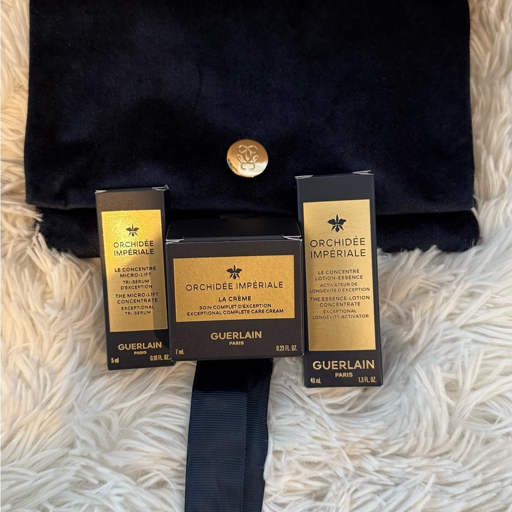 Guerlain Orchidée Impériale Skincare Collection in Gold and Black